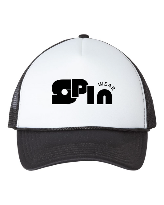 Half Black/White Trucker